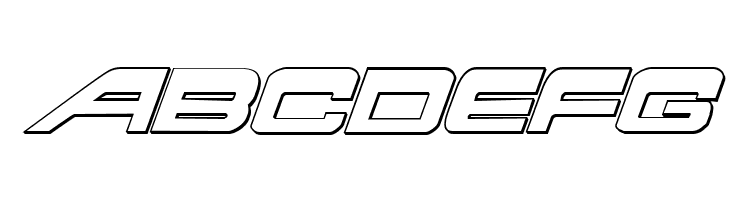 Atlantia 3D Italic  Free Fonts Download