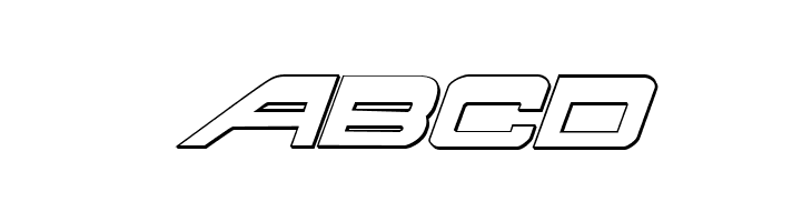 Atlantia 3D Italic  Free Fonts Download