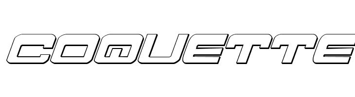 Atlantia 3D Italic  Free Fonts Download