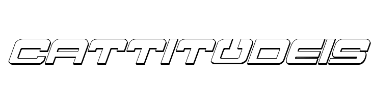 Atlantia 3D Italic  Free Fonts Download