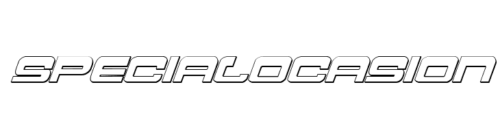 Atlantia 3D Italic  Free Fonts Download