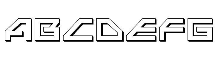 Neo-Navy 3D  Free Fonts Download