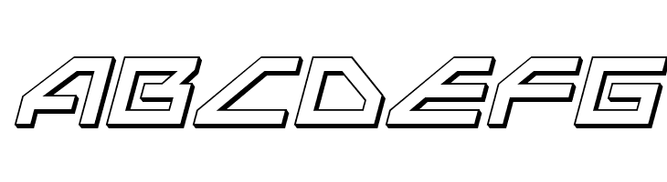 Neo-Navy 3D Italic  Free Fonts Download