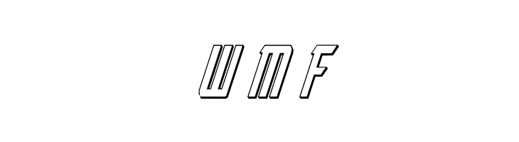 Nemesis Enforcer 3D Italic  Free Fonts Download