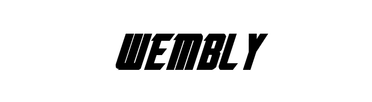Nemesis Enforcer Bold Expanded Italic  Free Fonts Download