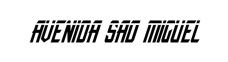 Nemesis Enforcer Laser Italic  Free Fonts Download