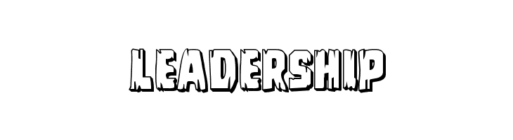 Leatherface 3D  Free Fonts Download