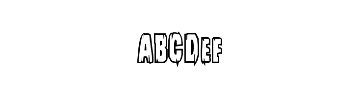 Leatherface Bold Outline  Free Fonts Download