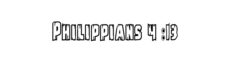 Leatherface Bold Outline  Free Fonts Download