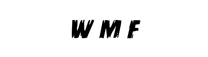 Leatherface Expanded Italic  Free Fonts Download