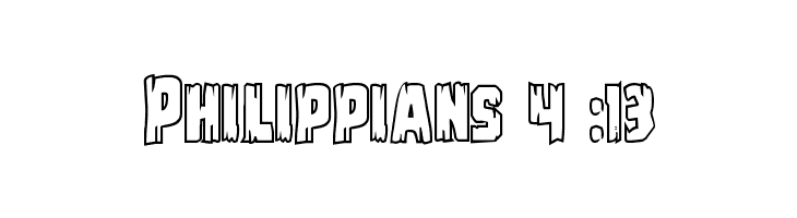 Leatherface Outline  Free Fonts Download