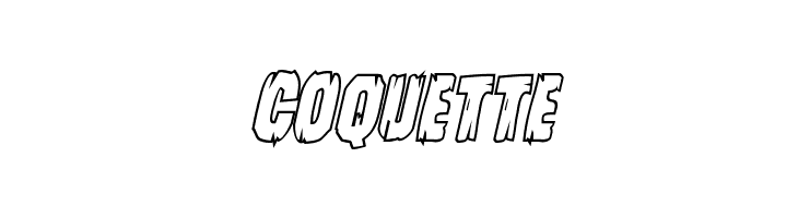 Leatherface Outline Italic  Free Fonts Download