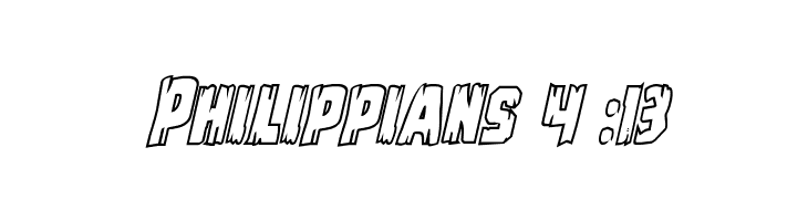 Leatherface Outline Italic  Free Fonts Download