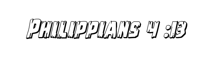 Leatherface 3D Italic  Free Fonts Download