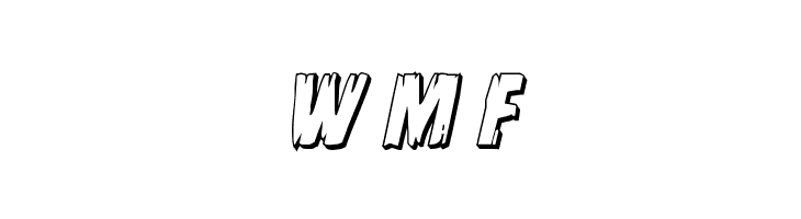 Leatherface 3D Italic  Free Fonts Download