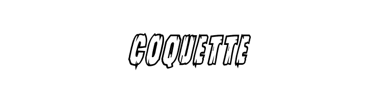 Leatherface Bold Outline Italic  Free Fonts Download