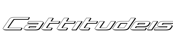 Concielian 3D Italic  Free Fonts Download