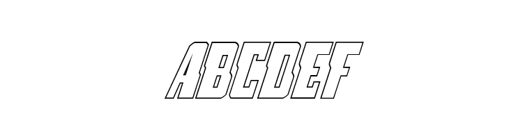 Lamprey Outline Italic  Free Fonts Download