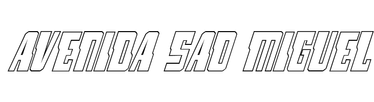 Lamprey Outline Italic  Free Fonts Download