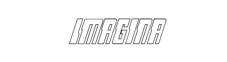 Lamprey Outline Italic  Free Fonts Download