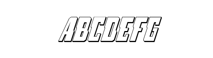 Lamprey 3D Italic  Free Fonts Download