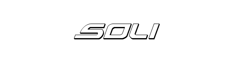 Alexis 3D Italic  Free Fonts Download