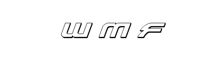 Alexis 3D Italic  Free Fonts Download