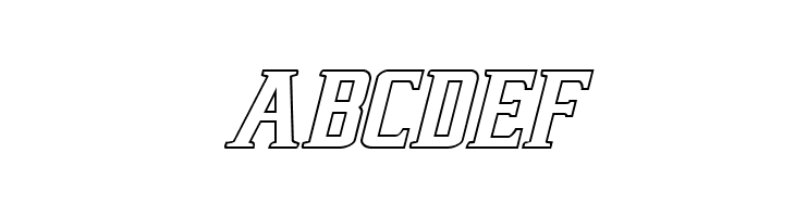 Earthrealm Outline Italic  Free Fonts Download