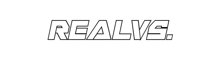 Liberty Island Outline Italic  Free Fonts Download