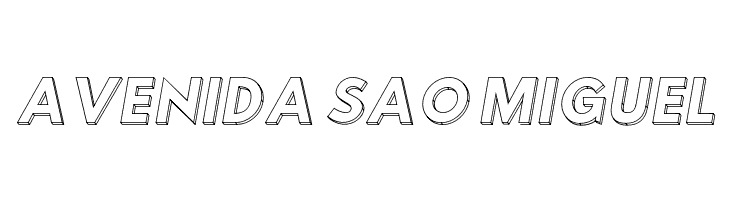 Hussar3D One Italic  Free Fonts Download