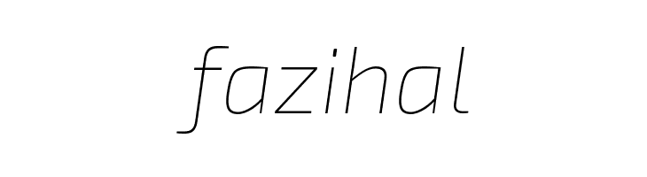 Exo 2 Thin Italic  Free Fonts Download