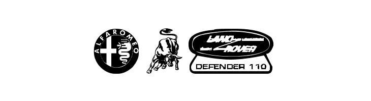 Famous Car 1  Free Fonts Download