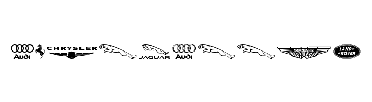 Famous Car 1  Free Fonts Download