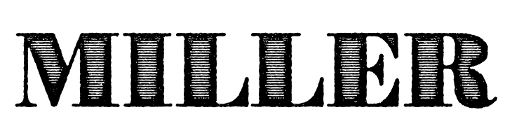 MILLER Bad Guy Black Font