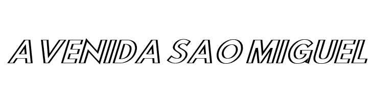 Hussar Outliner Oblique  Free Fonts Download