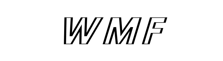 Hussar Outliner Oblique  Free Fonts Download