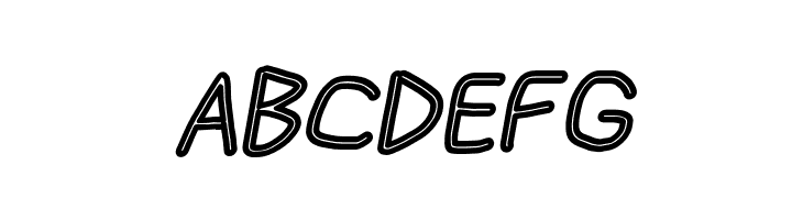 Blanket Outline Oblique  Free Fonts Download