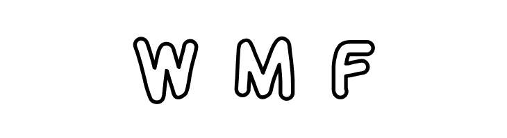 Blanket Black Outline  Free Fonts Download