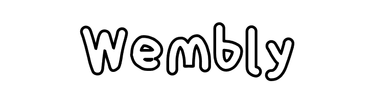 Blanket Black Outline  Free Fonts Download