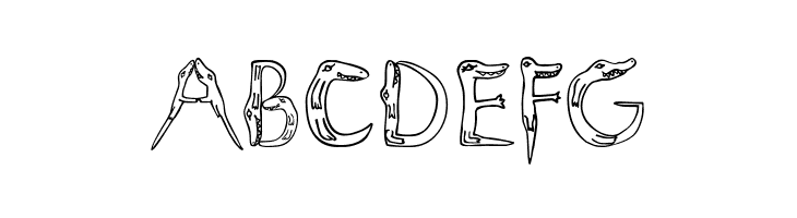 Alligators  Free Fonts Download
