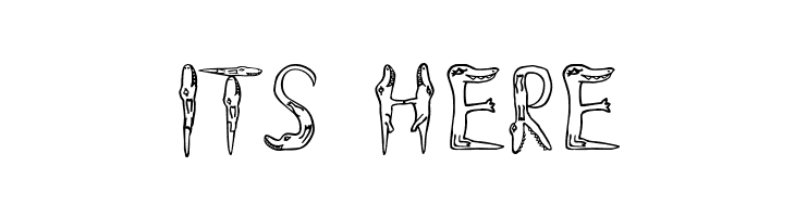 Alligators  Free Fonts Download