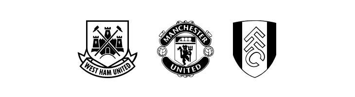 English Football Club Badges  Free Fonts Download