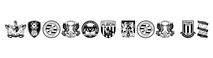 English Football Club Badges  Free Fonts Download