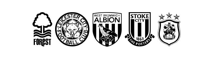 English Football Club Badges  Free Fonts Download