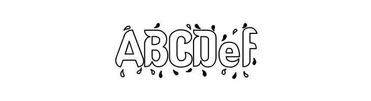 Liquid Hollow  Free Fonts Download