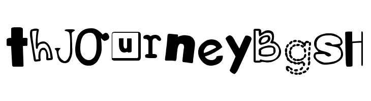 DJB Ransom Note Messy  Free Fonts Download