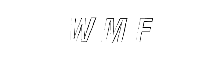 Newside FP Outline Alternate Italic  Free Fonts Download
