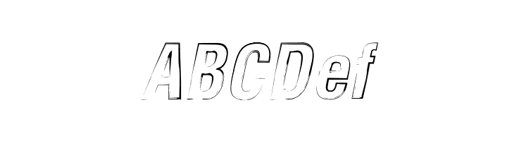 Newside FP Outline Italic  Free Fonts Download