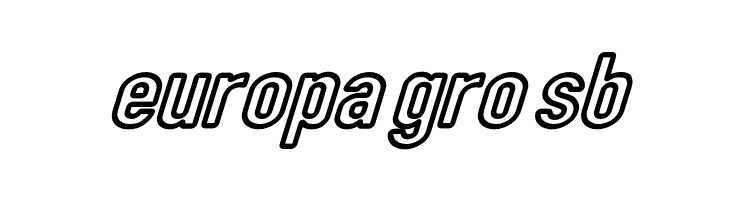 DIN Rundschrift Breit KonturKursiv  Free Fonts Download