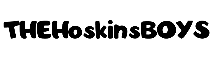 THEHoskinsBOYS Toys R Us-Font Solid Font